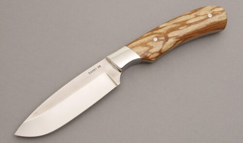 Jed Darby Hunter with Spalted Beech Wood Scales handle material - Obverse Side - Item #KLC07712