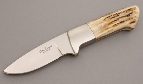 Gary Biggers Hunter with Stag Handle Scales handle material - Obverse Side - Item #KLC07818