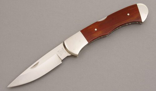 Buck Knives Model 532 Midlock with Wood Scales handle material - Obverse Side - Item #KLC07920