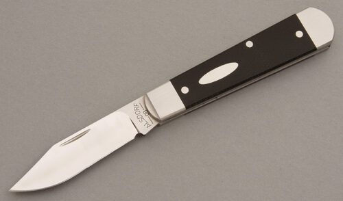 Mike Alsdorf Tear Drop Jack with Black Micarta handle material - Obverse Side - Item #KLC07966
