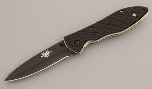 Benchmade Knives 885BT Elishewitz Dark Star with Machined G-10 handle material - Obverse Side - Item #KLC07984