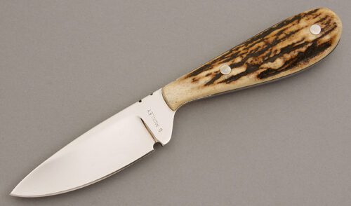 David Manley Bird & Trout with Stag Scales handle material - Obverse Side - Item #KLC08003