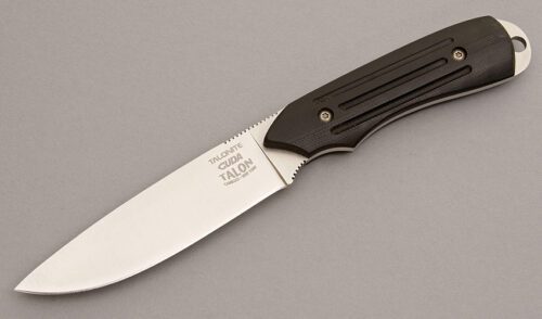 Camillus Cutlery Cuda Talon with Black G-10 Scales handle material - Obverse Side - Item #KLC08099