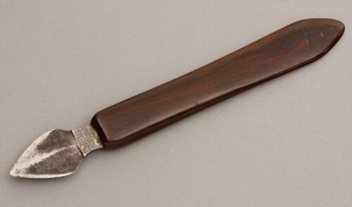 Wostenholm Cutlery Physicians Fleam with Exotic Wood Handle handle material - Obverse Side - Item #KLC08121