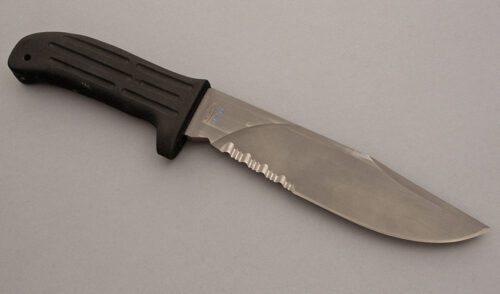 Mission Knives MPK with Hytrel/Kevlar handle material - Obverse Side - Item #KLC08130