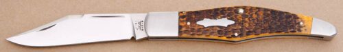 Case Cutlery Tony Bose Yukon with Autumn Jigged Bone handle material - Obverse Side - Item #KLC08145