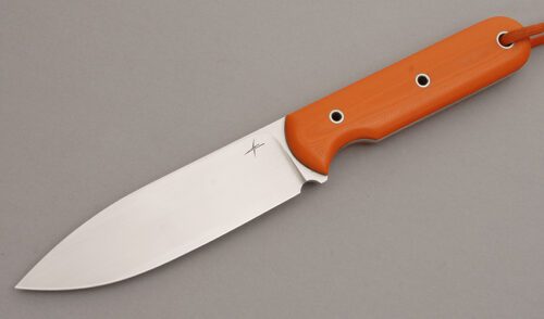 Gareth Bull Hunter with Orange G-10 handle material - Obverse Side - Item #KLC08155