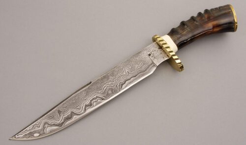 J.L.H. Fighter with Impala Horn Handle handle material - Obverse Side - Item #KLC08157