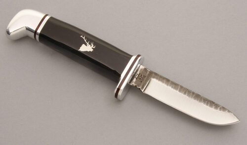 Buck Knives Buffalo Caper with Buffalo Horn Handle handle material - Obverse Side - Item #KLC08172