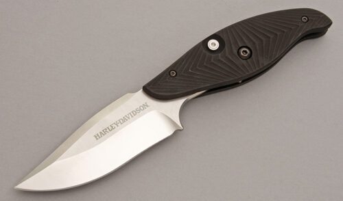 Benchmade Knives 13450 Harley Davidson T-Rod with Machined Aluminum Handle handle material - Obverse Side - Item #KLC08179