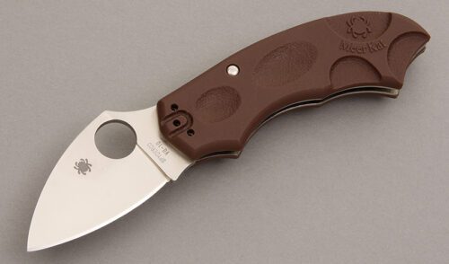 Spyderco Knives C64JPBRG Meerkat with Burgandy FRN handle material - Obverse Side - Item #KLC08190