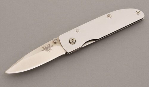 Benchmade Knives 335 Pardue Money Clip with Stainless handle material - Obverse Side - Item #KLC08199
