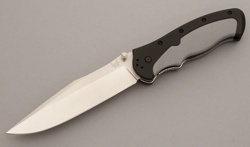 Benchmade Knives 10100 LFK Steigerwalt with Aluminum & Santoprene handle material - Obverse Side - Item #KLC08213