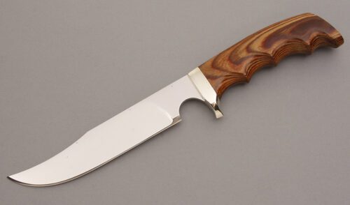 Ithaca Track Knives Hunter with Pakawood handle material - Obverse Side - Item #KLC08233