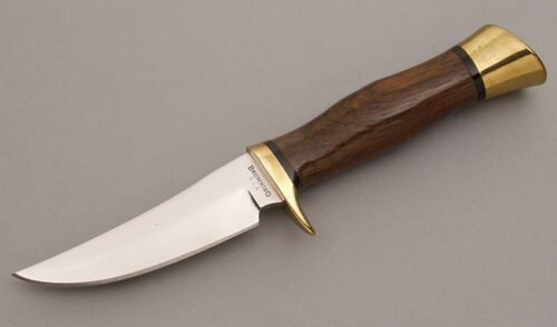 Browning Knives Model 4018 Hunter with Rosewood Handle handle material - Obverse Side - Item #KLC08239