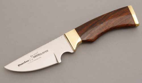 Precise Deerslayer Knives Hunter with Cocobolo Wood Handle handle material - Obverse Side - Item #KLC08249