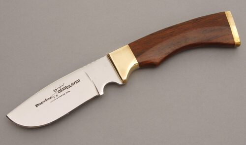 Precise Deerslayer Knives Hunter with Cocobolo Wood Handle handle material - Obverse Side - Item #KLC08250