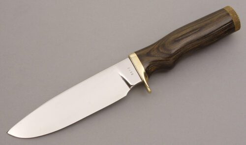 Smith & Wesson Survival Knife with Wessonwood Handle handle material - Obverse Side - Item #KLC08251
