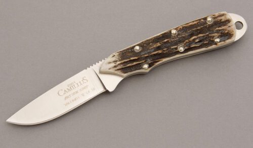 Camillus Cutlery Cuda Mini Talon with Stag Scales handle material - Obverse Side - Item #KLC08253
