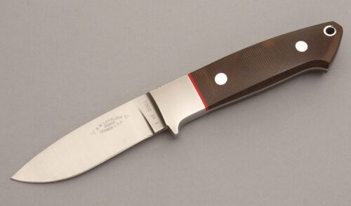 Gerber Knives Loveless Drop Point Hunter with Green Micarta handle material - Obverse Side - Item #KLC08255