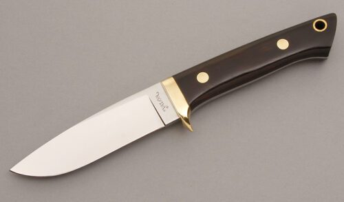 Valor Knives Ichiro Hattori Hunter with Cocobolo Wood handle material - Obverse Side - Item #KLC08257