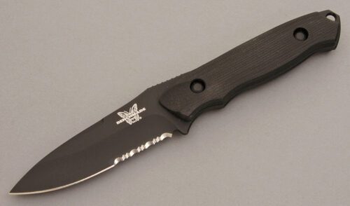 Benchmade Knives 145SBT Nimravus Cub with G-10 Handle Scales handle material - Obverse Side - Item #KLC08266