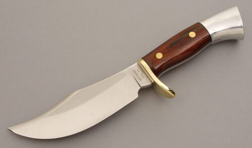 Western Knives 701 Clip Point with Laminated Wood Scales handle material - Obverse Side - Item #KLC08271