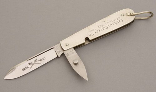 Camillus Cutlery 2 Blade Jack with Nickel Silver Handles handle material - Obverse Side - Item #KLC08284