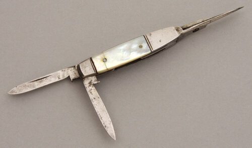 Unknown Maker Multi-Blade Scissors with Carbon Steel Frames handle material - Obverse Side - Item #KLC08290