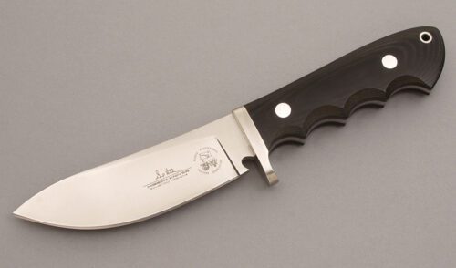 United Cutlery 1202 Gil Hibben Hunter with Black Micarta Handle Scales handle material - Obverse Side - Item #KLC08304