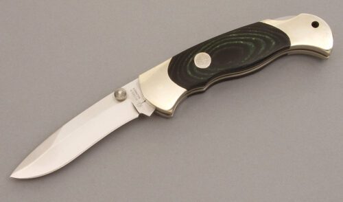 Boker Knives Lockback with Nickel Silver Frame handle material - Obverse Side - Item #KLC08305