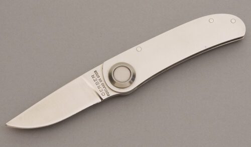 Gerber Knives Paul 2 P Axis Lock with Stainless Handle Scales handle material - Obverse Side - Item #KLC08312
