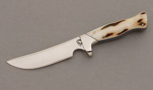 Norm Levine Miniature Hunter with Stag Handle Scales handle material - Obverse Side - Item #KLC08321