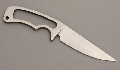 Bowen Knives Hunter with Stainless handle material - Obverse Side - Item #KLC08343