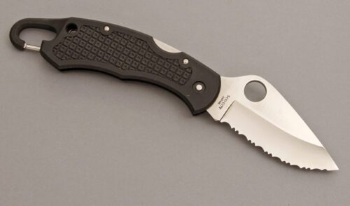Spyderco Knives C30SBK Remote Release with FRN handle material - Obverse Side - Item #KLC08361