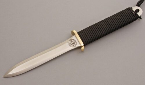 Ek Knives Commando with Cord Wrapped Tang handle material - Obverse Side - Item #KLC08364