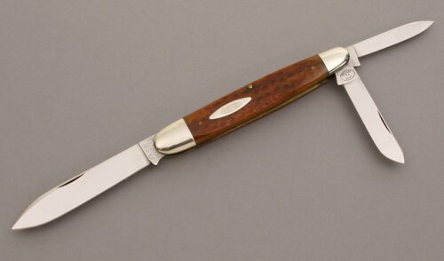 Case Cutlery 73091 1992 Classic Whittler with Brown Jigged Bone handle material - Obverse Side - Item #KLC08386