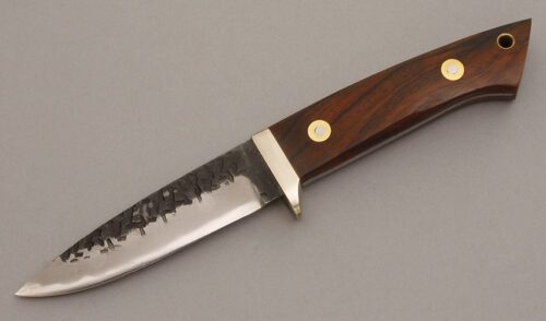 A.G. Russell Traditional Japanese Hunter with Cocobolo Wood Scales handle material - Obverse Side - Item #KLC08424