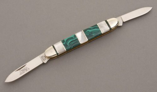Camillus/Sante Fe Stone Senator Pen Knife with Malachite