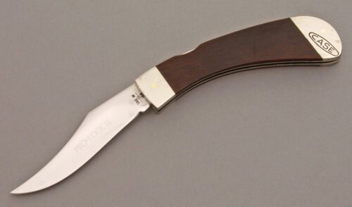 Gerber Knives Pro-Lock II Lockback with Wood Handle Scales handle material - Obverse Side - Item #KLC08468