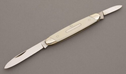 J.A. Henckels Two Blade Pen with Ivory handle material - Obverse Side - Item #KLC08470