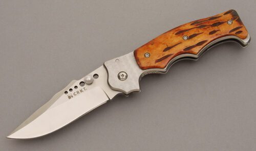CRKT Knives Natural 2 Framelock with Stainless handle material - Obverse Side - Item #KLC08475