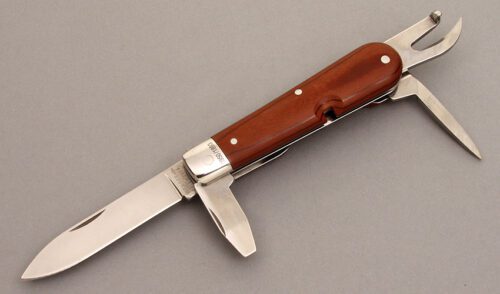 Wenger Knives Swiss Army 1893 Heritage with Fibrox Handle Scales handle material - Obverse Side - Item #KLC08511