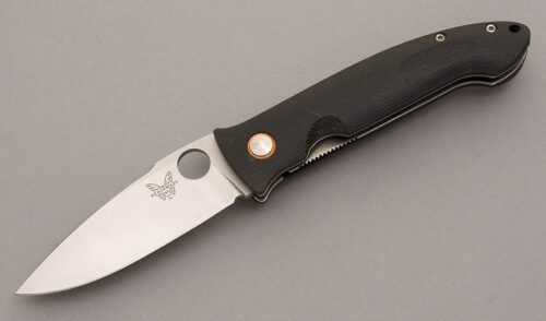 Benchmade Knives 745 Lum Dejavoo Linerlock with Contoured G-10 handle material - Obverse Side - Item #KLC08520