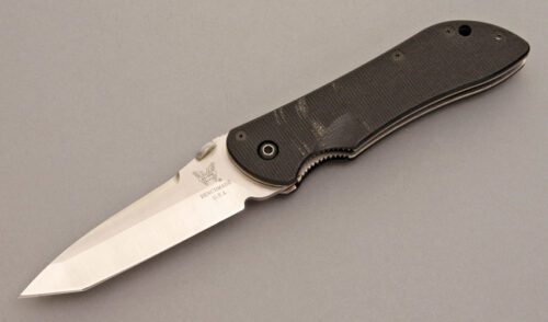 Benchmade Knives Elishewitz Stryker with Textured G-10 Scales handle material - Obverse Side - Item #KLC08530