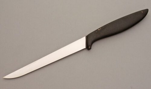 Gerber Knives Muskie Fillet Knife with Cast Aluminum Armorhide handle material - Obverse Side - Item #KLC08535