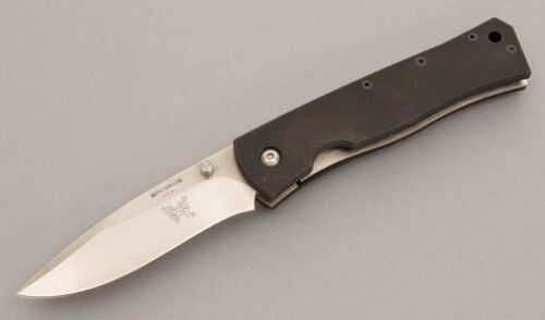 Benchmade Knives Model 600 Brend II Combat with Anodized Aluminum handle material - Obverse Side - Item #KLC08547