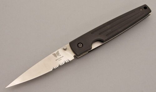 Benchmade Knives 650 Boguszewski Spike with Anodized Alumium handle material - Obverse Side - Item #KLC08548