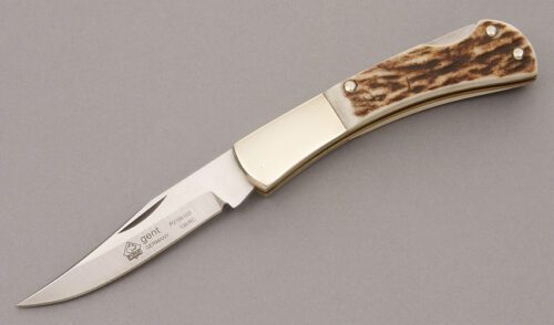 Puma Knives 210610 Gent Lockback with Stag Scales handle material - Obverse Side - Item #KLC08567