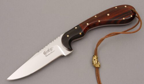 Terry Treutel Hunter with Cococbolo Wood Handle Scales handle material - Obverse Side - Item #KLC08578